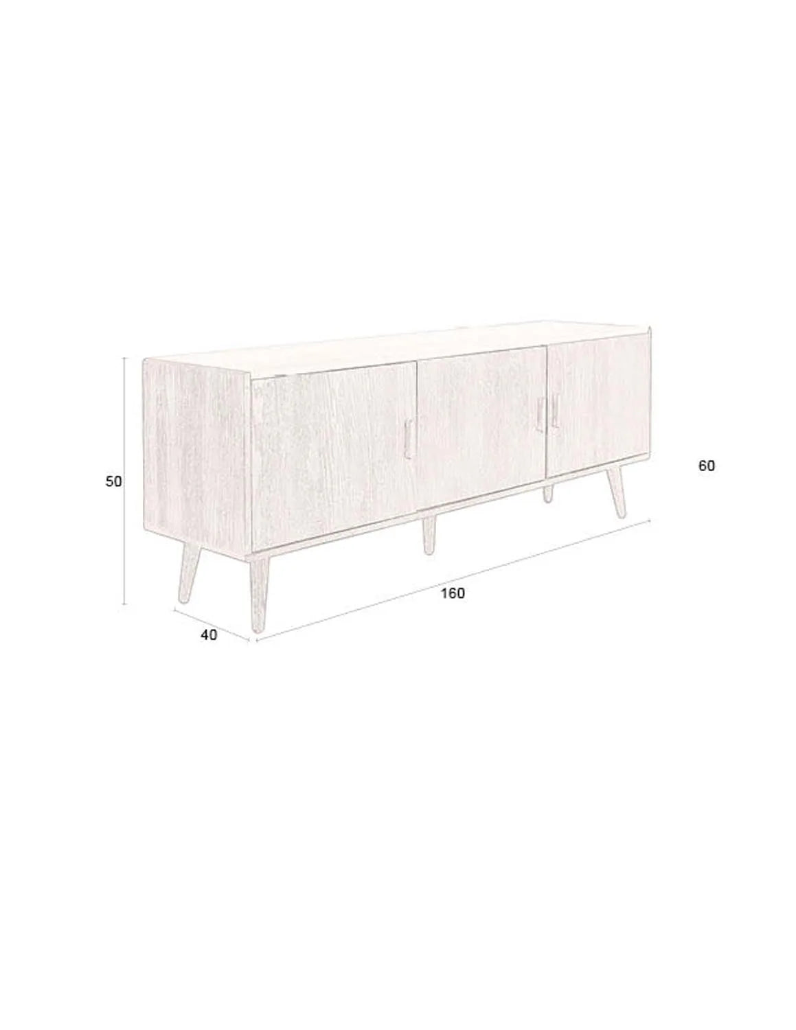 Sideboard Arda in  präsentiert im Onlineshop von KAQTU Design AG. Sideboard ist von Dutchbone