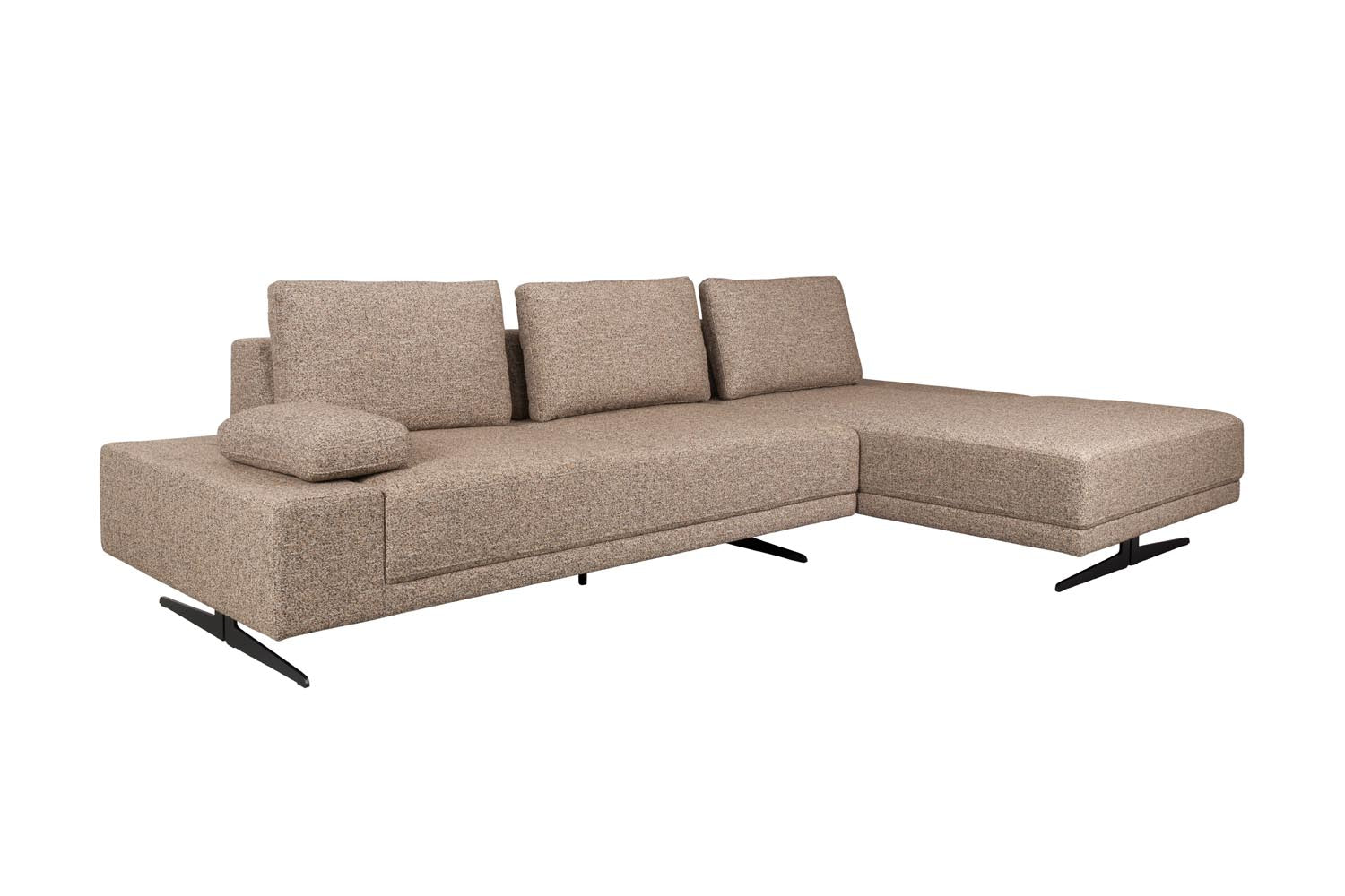 Shelly Sofa Right Chaise Longue in Cinnamon präsentiert im Onlineshop von KAQTU Design AG. L-Sofa rechts ist von Dutchbone