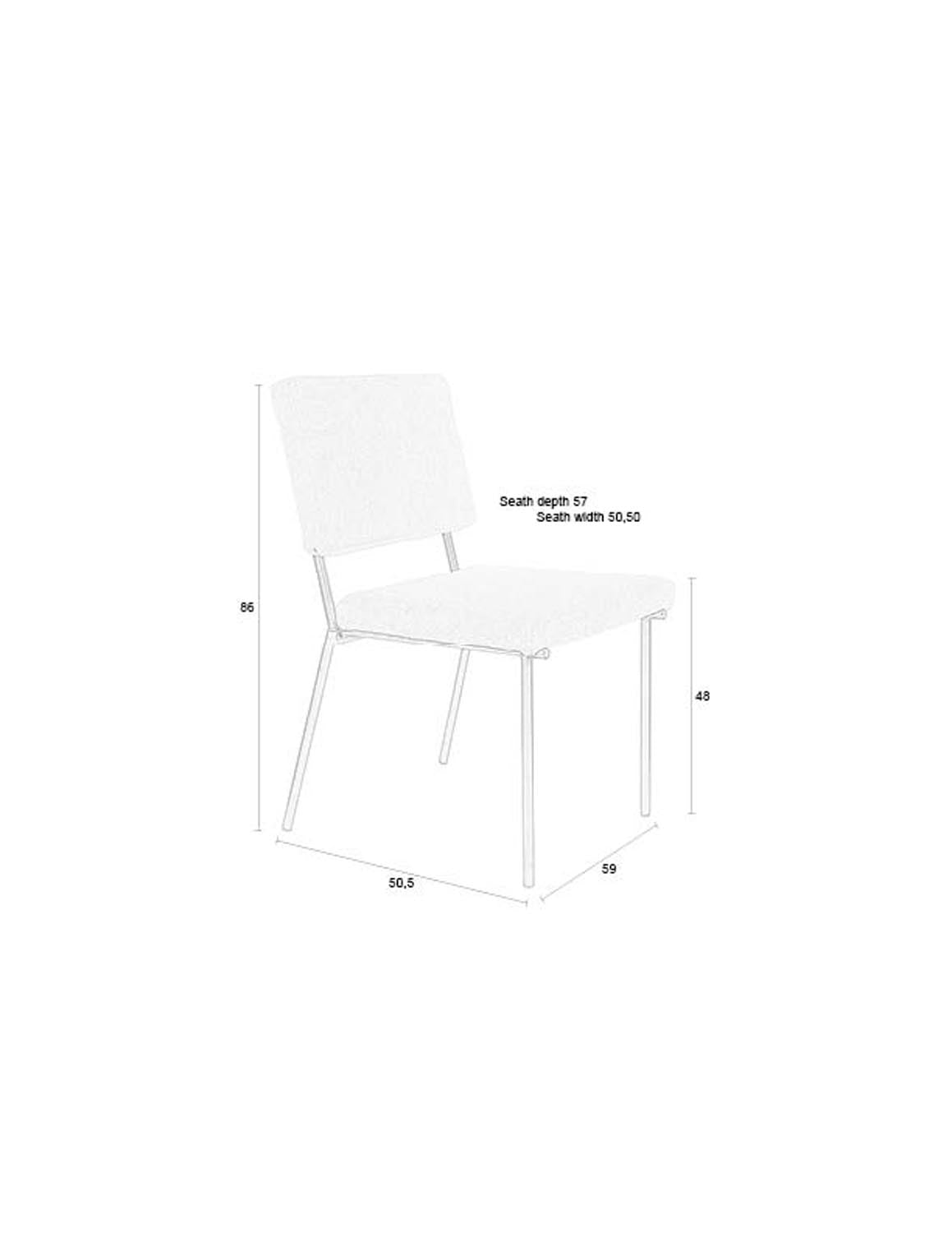 Fellow Stuhl in Off White präsentiert im Onlineshop von KAQTU Design AG. Stuhl ist von Zuiver