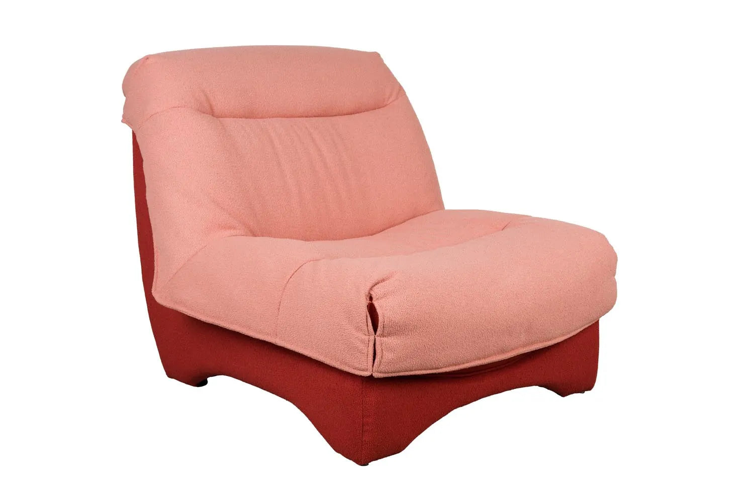 Lounge Chair Twister in Rosa präsentiert im Onlineshop von KAQTU Design AG. Sessel ist von White Label Living