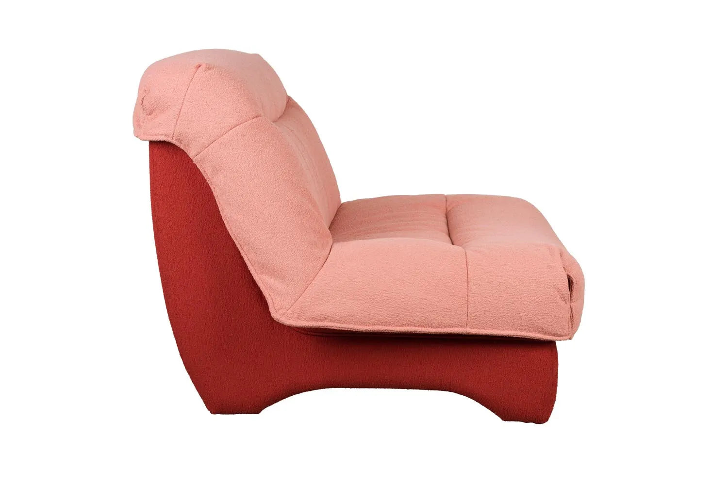 Lounge Chair Twister in Rosa präsentiert im Onlineshop von KAQTU Design AG. Sessel ist von White Label Living