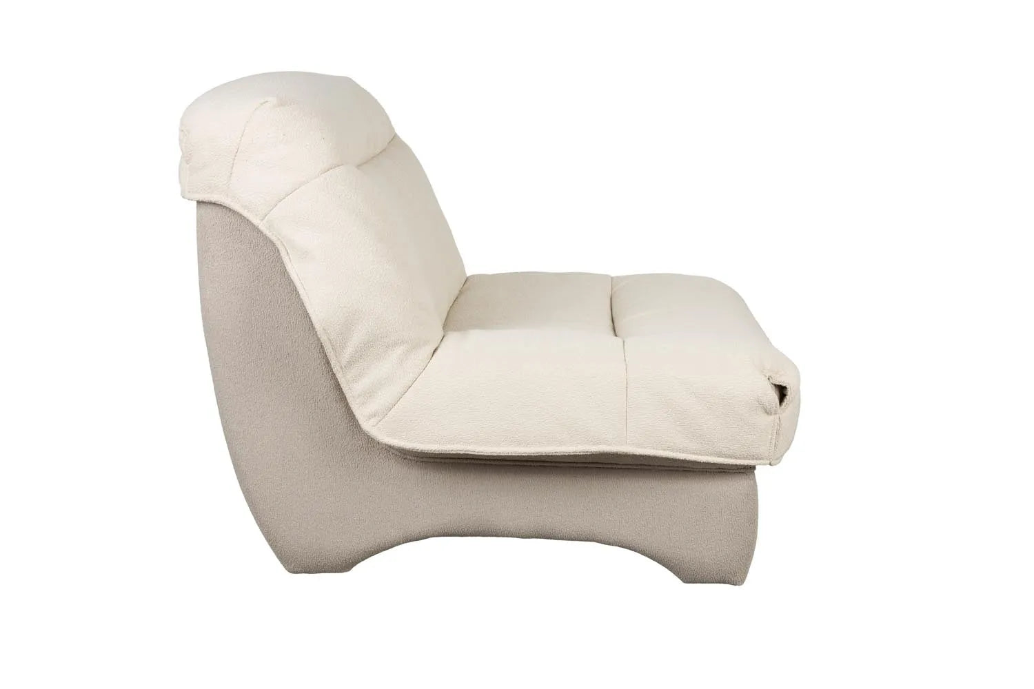 Lounge Chair Twister in Beige präsentiert im Onlineshop von KAQTU Design AG. Sessel ist von White Label Living