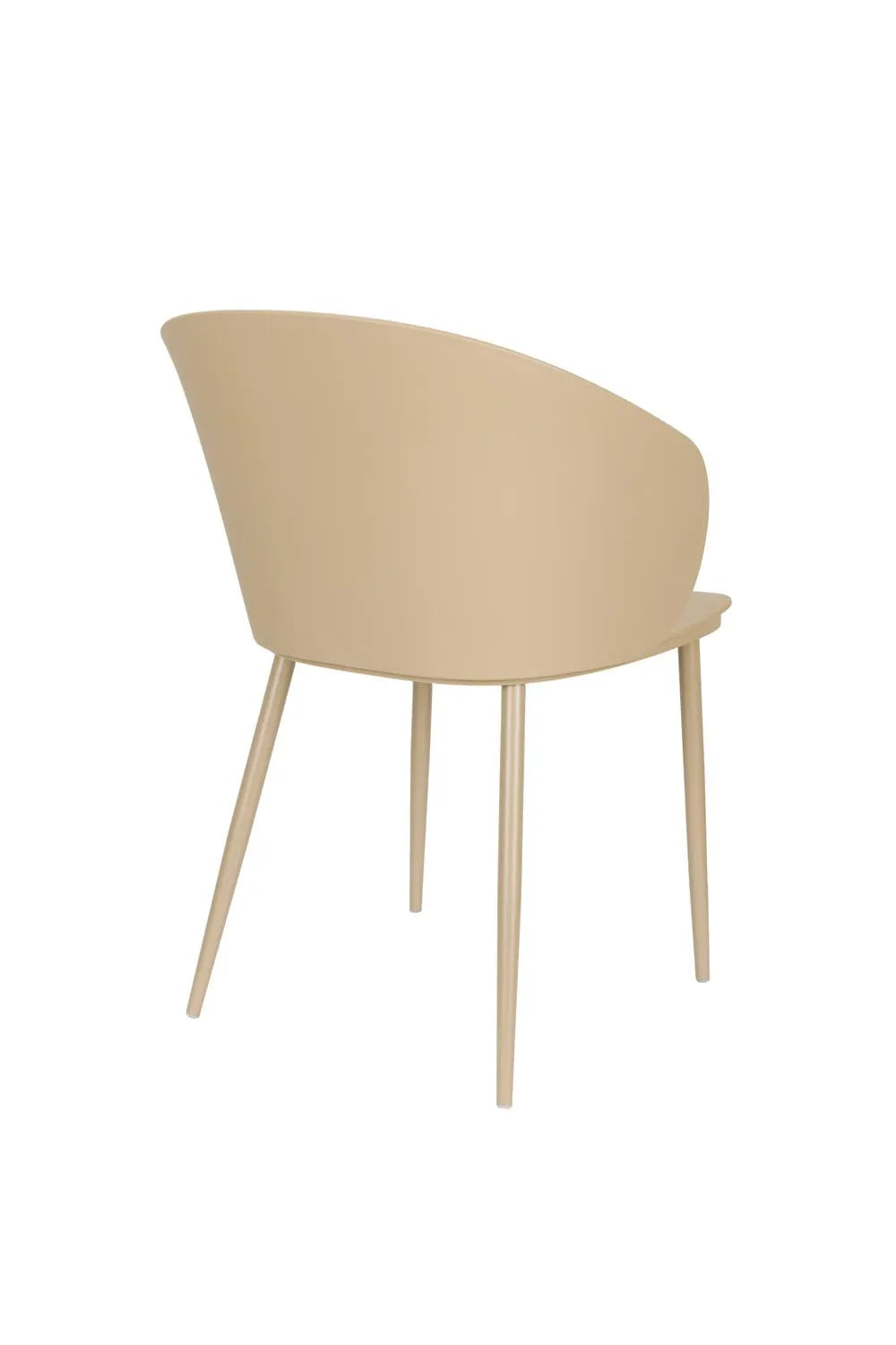 Gigi Stuhl All in Beige präsentiert im Onlineshop von KAQTU Design AG. Stuhl mit Armlehne ist von White Label Living