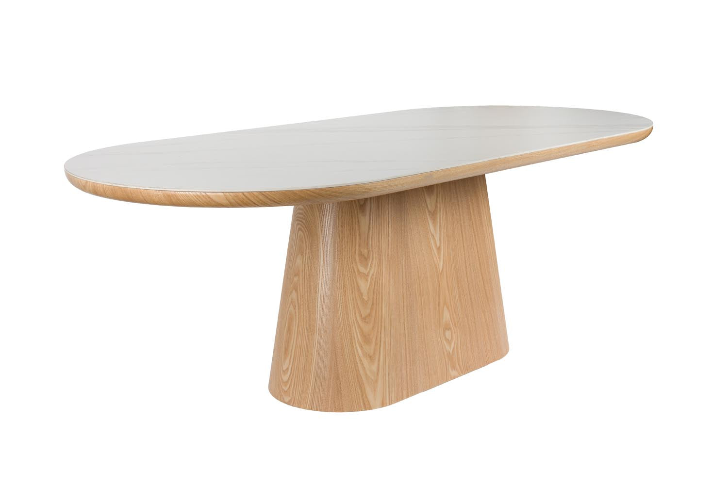 Almira Esstisch Oval in Oak präsentiert im Onlineshop von KAQTU Design AG. Esstisch ist von White Label Living