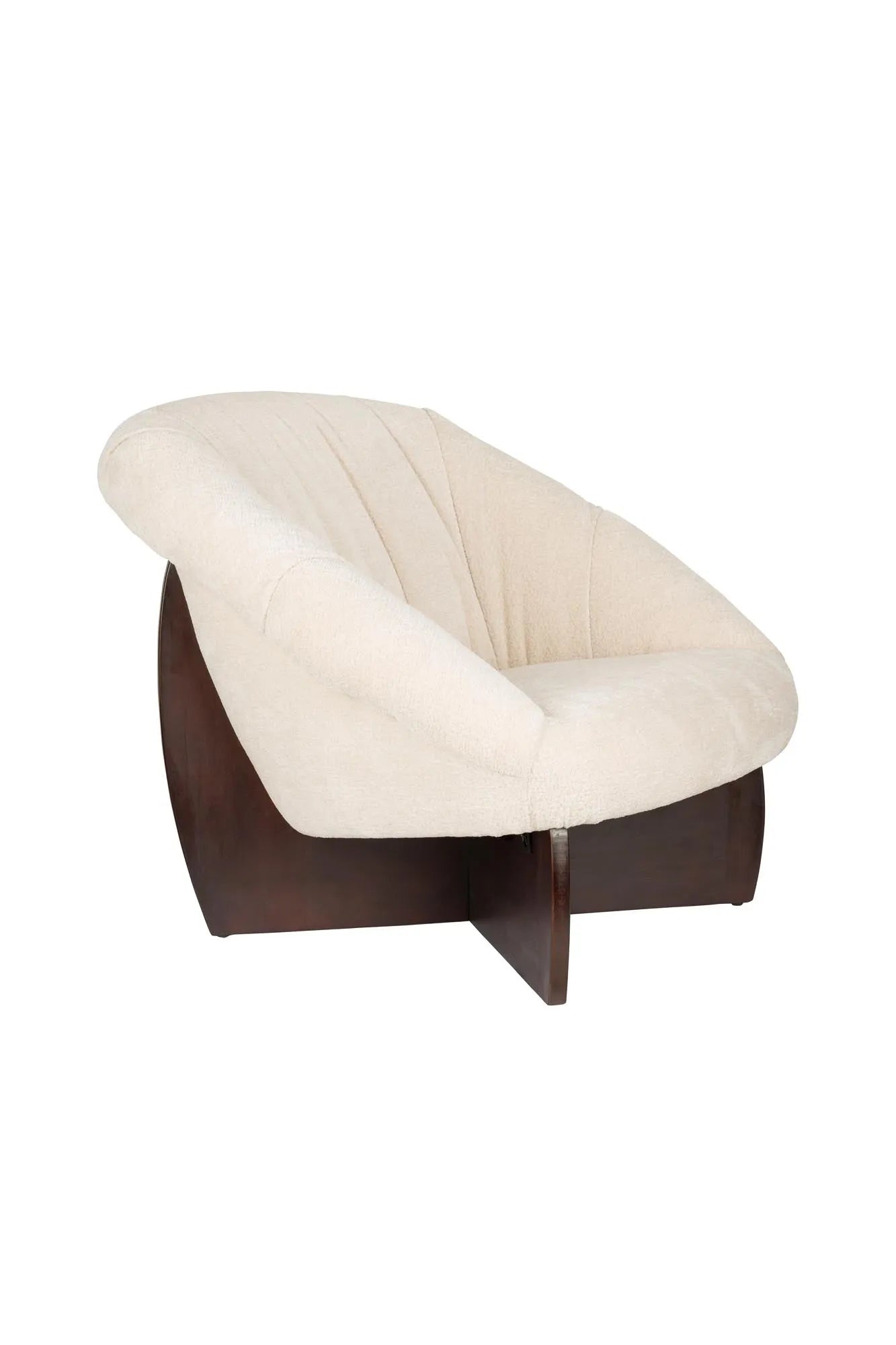 Emilius Loungestuhl  in Beige präsentiert im Onlineshop von KAQTU Design AG. Sessel ist von Dutchbone