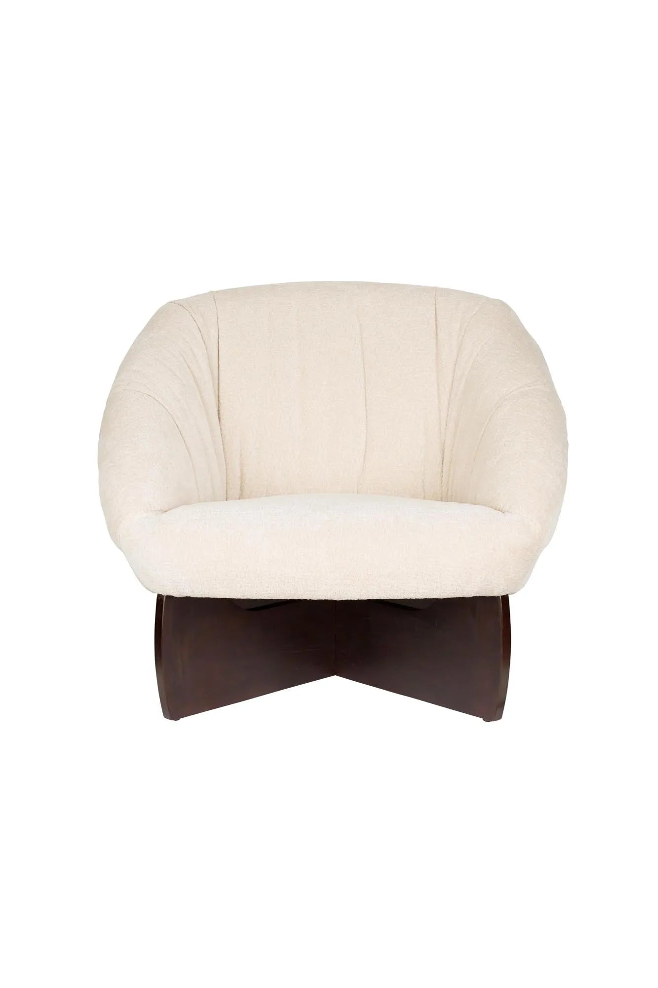 Emilius Loungestuhl  in Beige präsentiert im Onlineshop von KAQTU Design AG. Sessel ist von Dutchbone