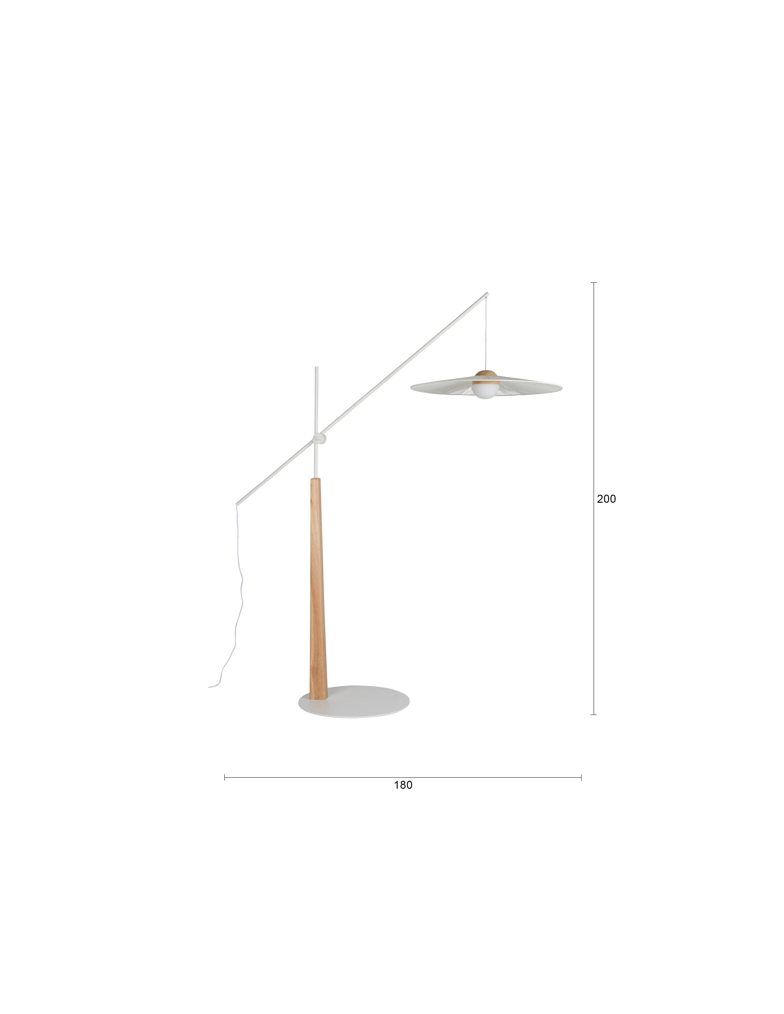 Stehlampe Belle  in Beige präsentiert im Onlineshop von KAQTU Design AG. Stehleuchte ist von Zuiver