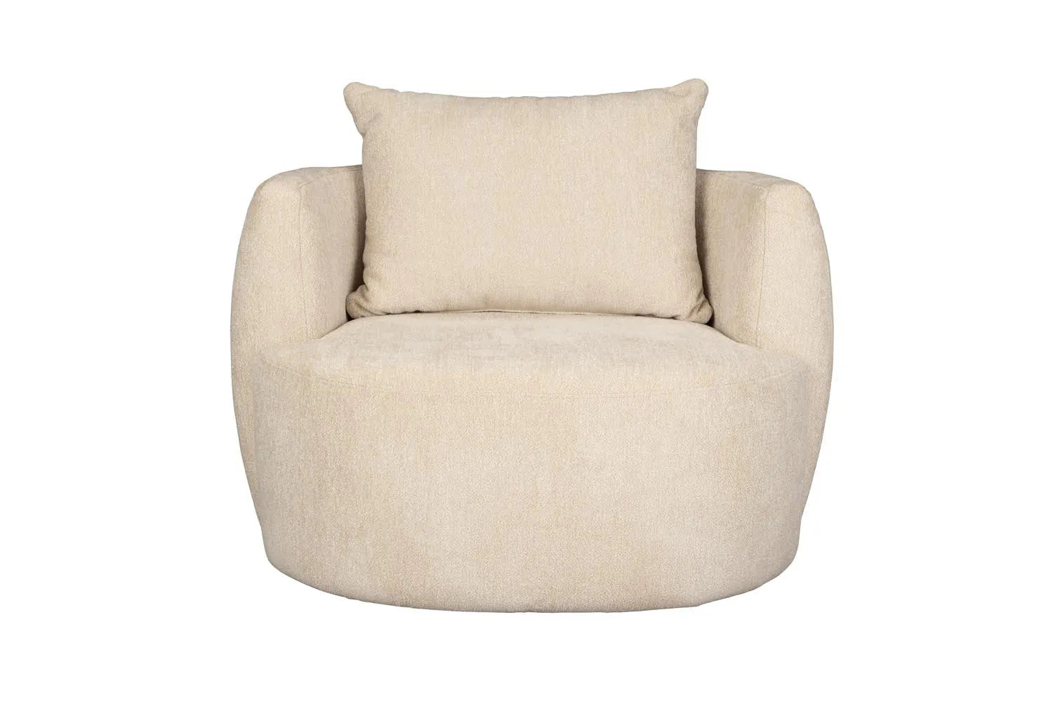 Rocca Lounge Stuhl in Latte präsentiert im Onlineshop von KAQTU Design AG. Sessel ist von Dutchbone