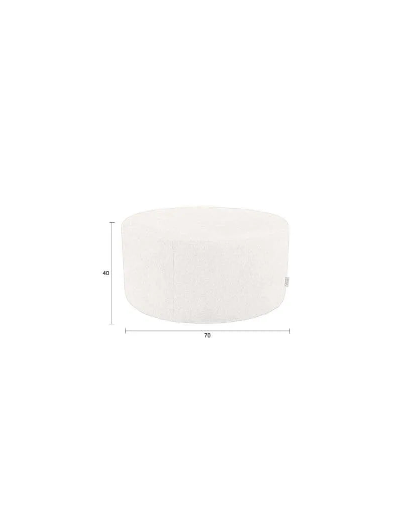 Rocca Pouf in Latte präsentiert im Onlineshop von KAQTU Design AG. Pouf ist von Dutchbone