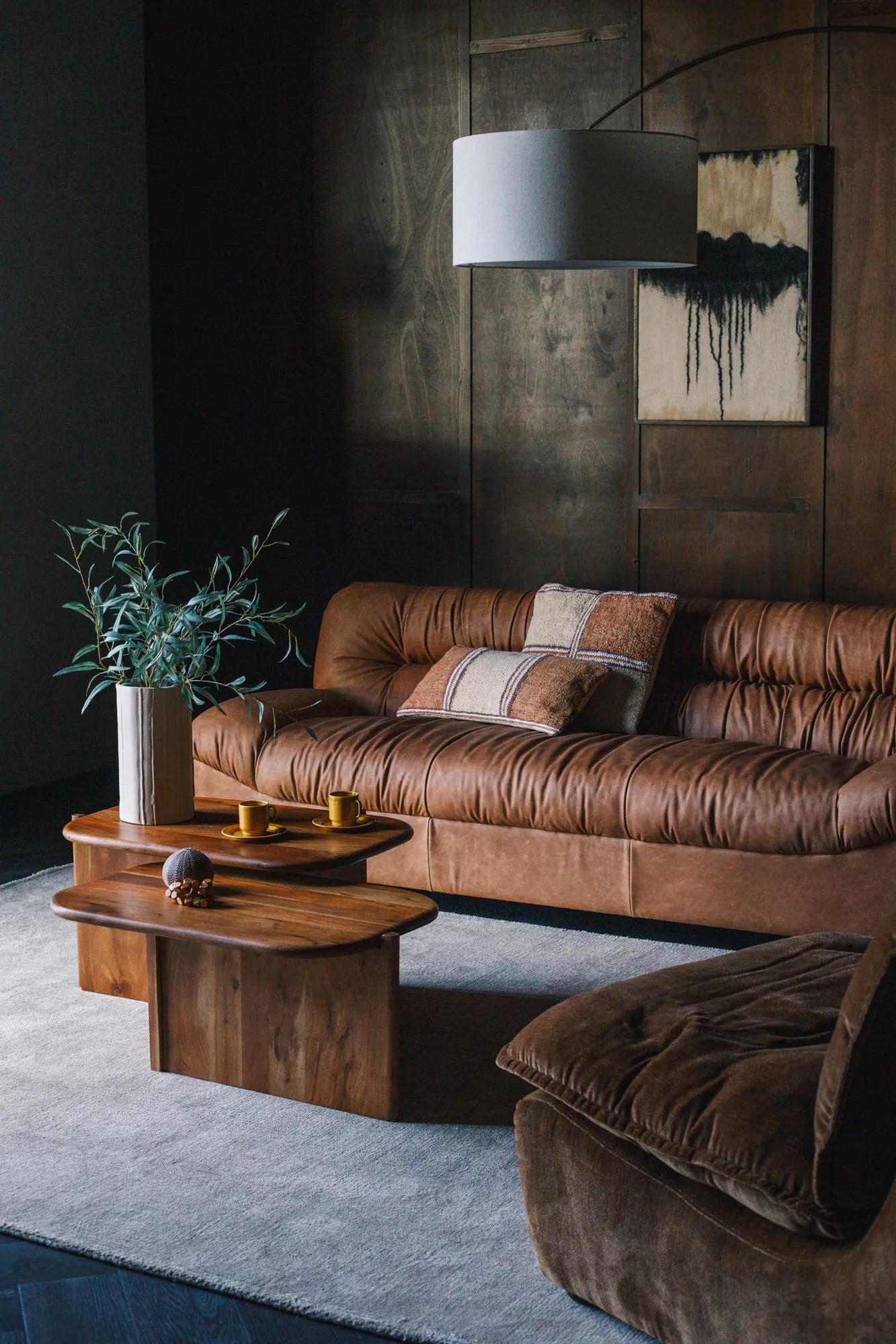 Sofa Douglas in Cognac präsentiert im Onlineshop von KAQTU Design AG. 2er Sofa ist von Dutchbone