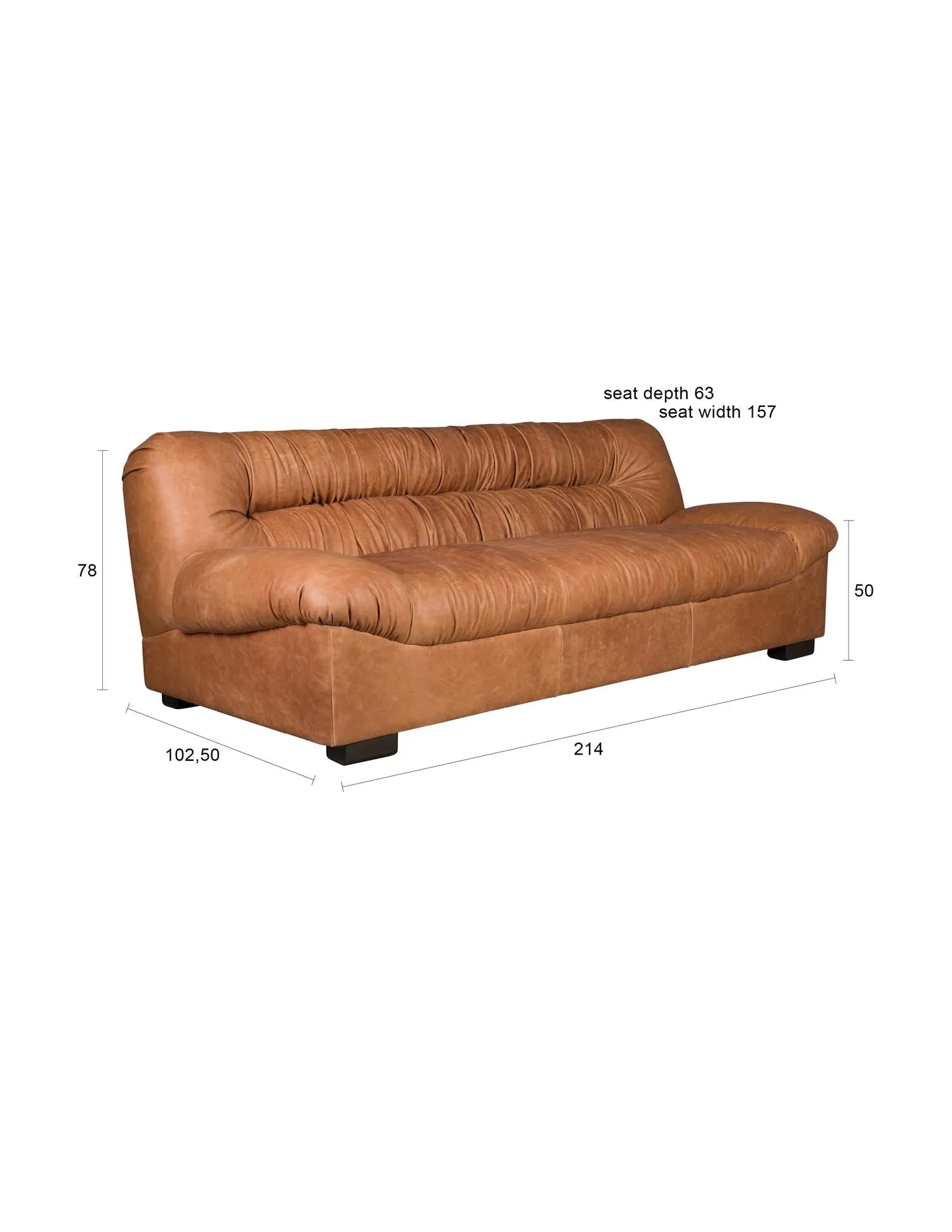 Sofa Douglas in Schokolade präsentiert im Onlineshop von KAQTU Design AG. 2er Sofa ist von Dutchbone