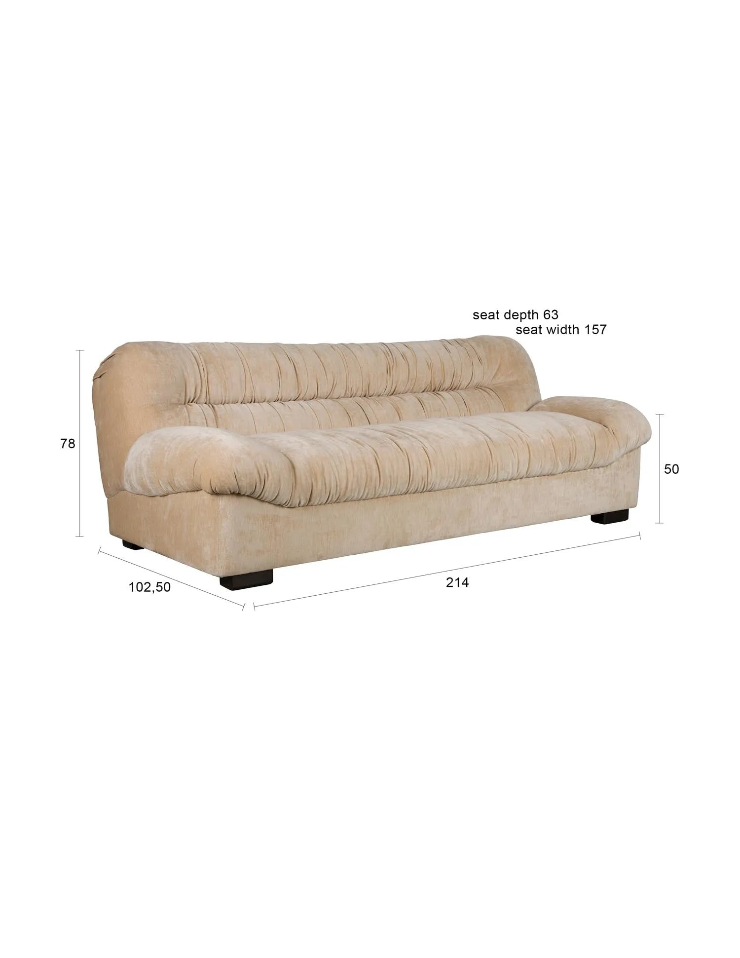 Sofa Douglas in Braun präsentiert im Onlineshop von KAQTU Design AG. 2er Sofa ist von Dutchbone