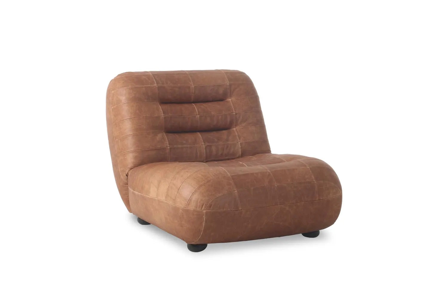 Loungesessel Wyatt in Cognac präsentiert im Onlineshop von KAQTU Design AG. Sessel ist von Dutchbone