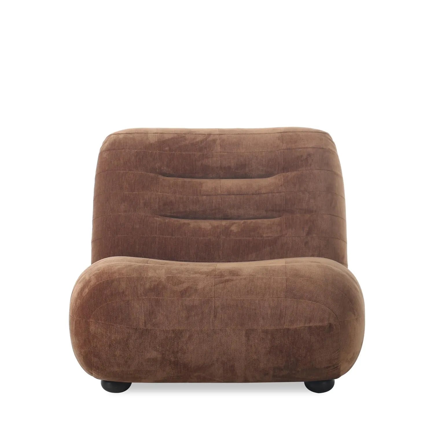 Loungesessel Wyatt in Cognac präsentiert im Onlineshop von KAQTU Design AG. Sessel ist von Dutchbone