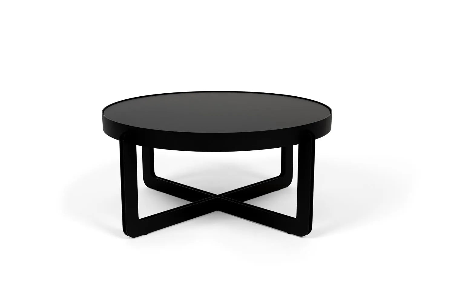 Couchtisch Centre Rund  in Schwarz präsentiert im Onlineshop von KAQTU Design AG. Beistelltisch ist von Zuiver