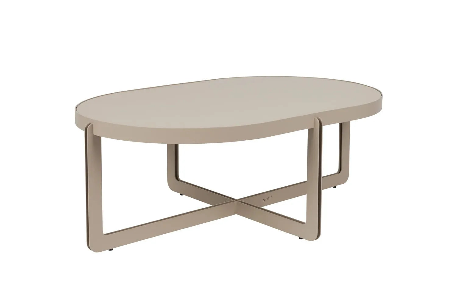 Couchtisch Centre Oval  in Beige präsentiert im Onlineshop von KAQTU Design AG. Beistelltisch ist von Zuiver