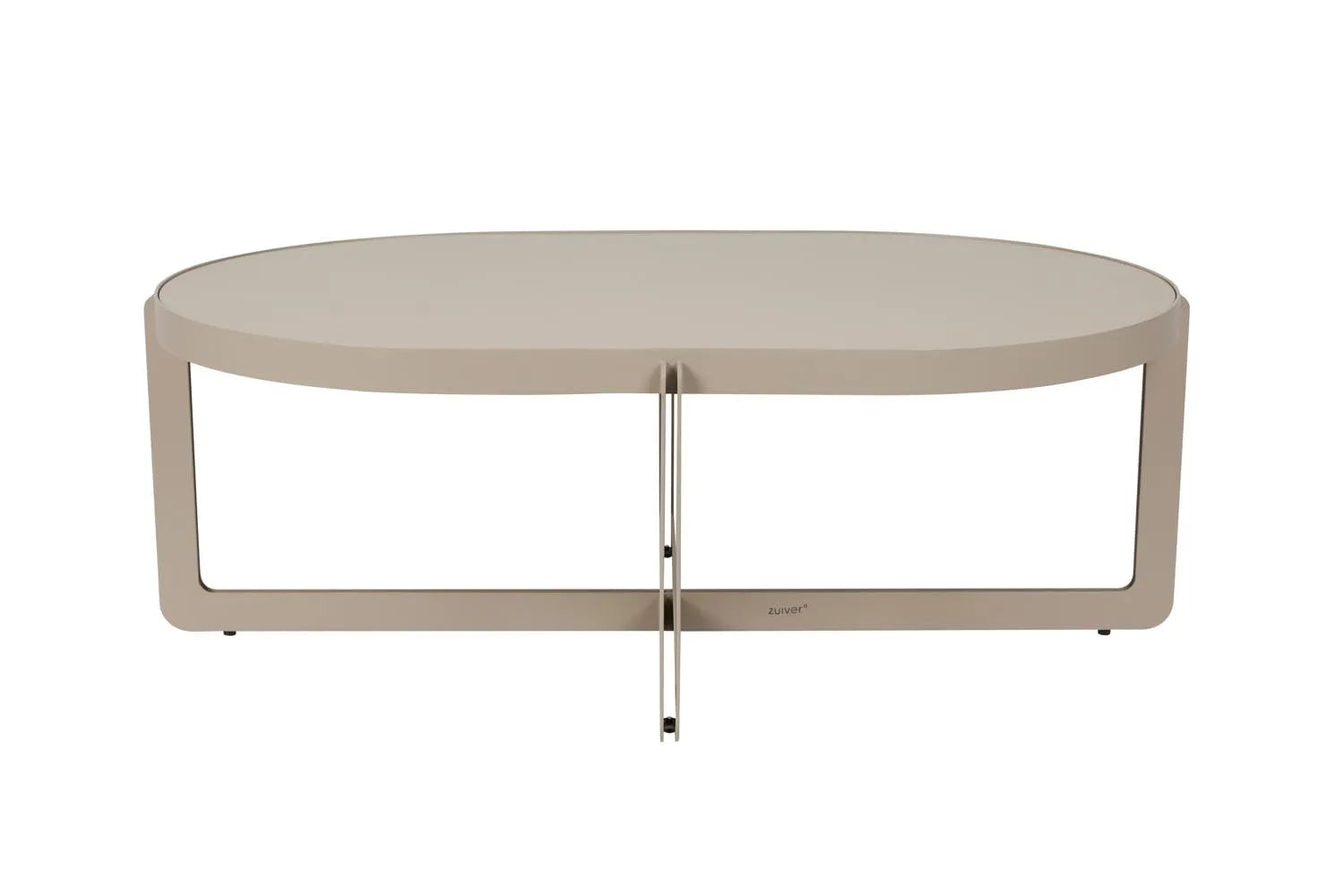 Couchtisch Centre Oval  in Beige präsentiert im Onlineshop von KAQTU Design AG. Beistelltisch ist von Zuiver