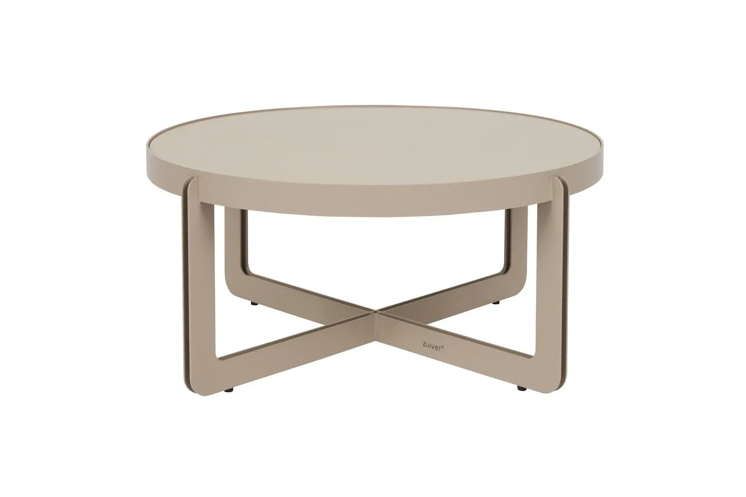 Couchtisch Centre Rund  in Beige präsentiert im Onlineshop von KAQTU Design AG. Beistelltisch ist von Zuiver