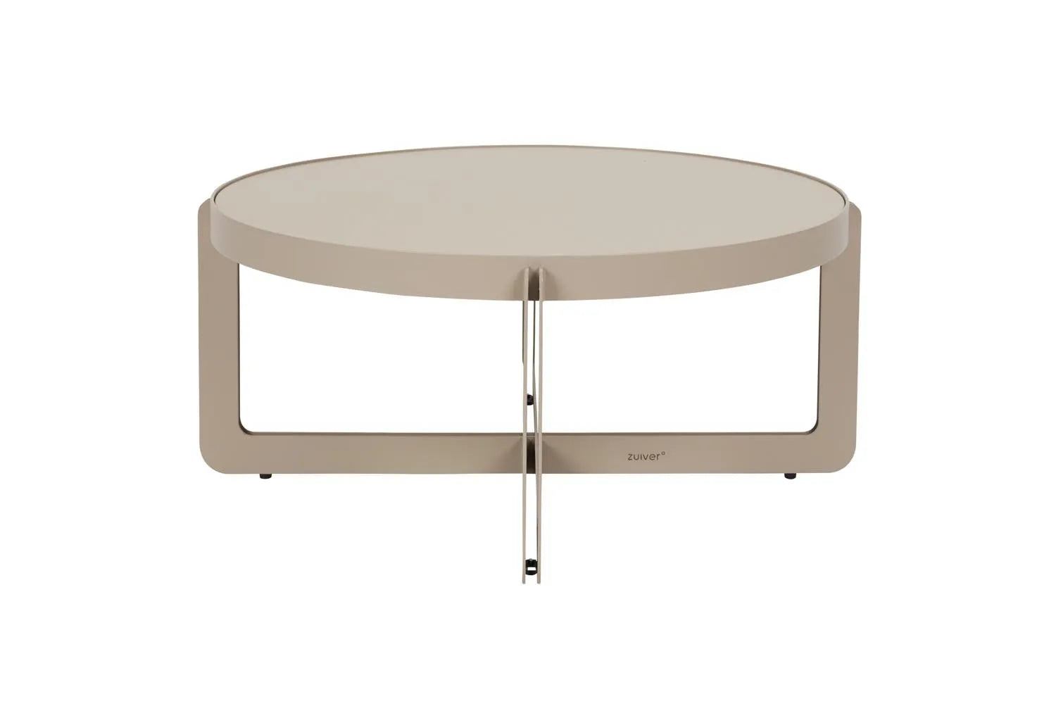 Couchtisch Centre Rund  in Beige präsentiert im Onlineshop von KAQTU Design AG. Beistelltisch ist von Zuiver