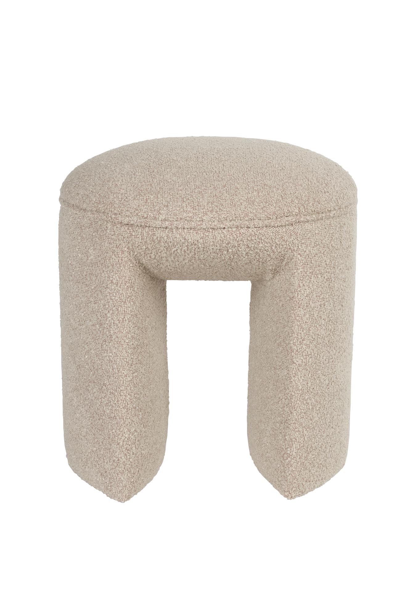 Hocker Noxx in Beige präsentiert im Onlineshop von KAQTU Design AG. Hocker ist von White Label Living