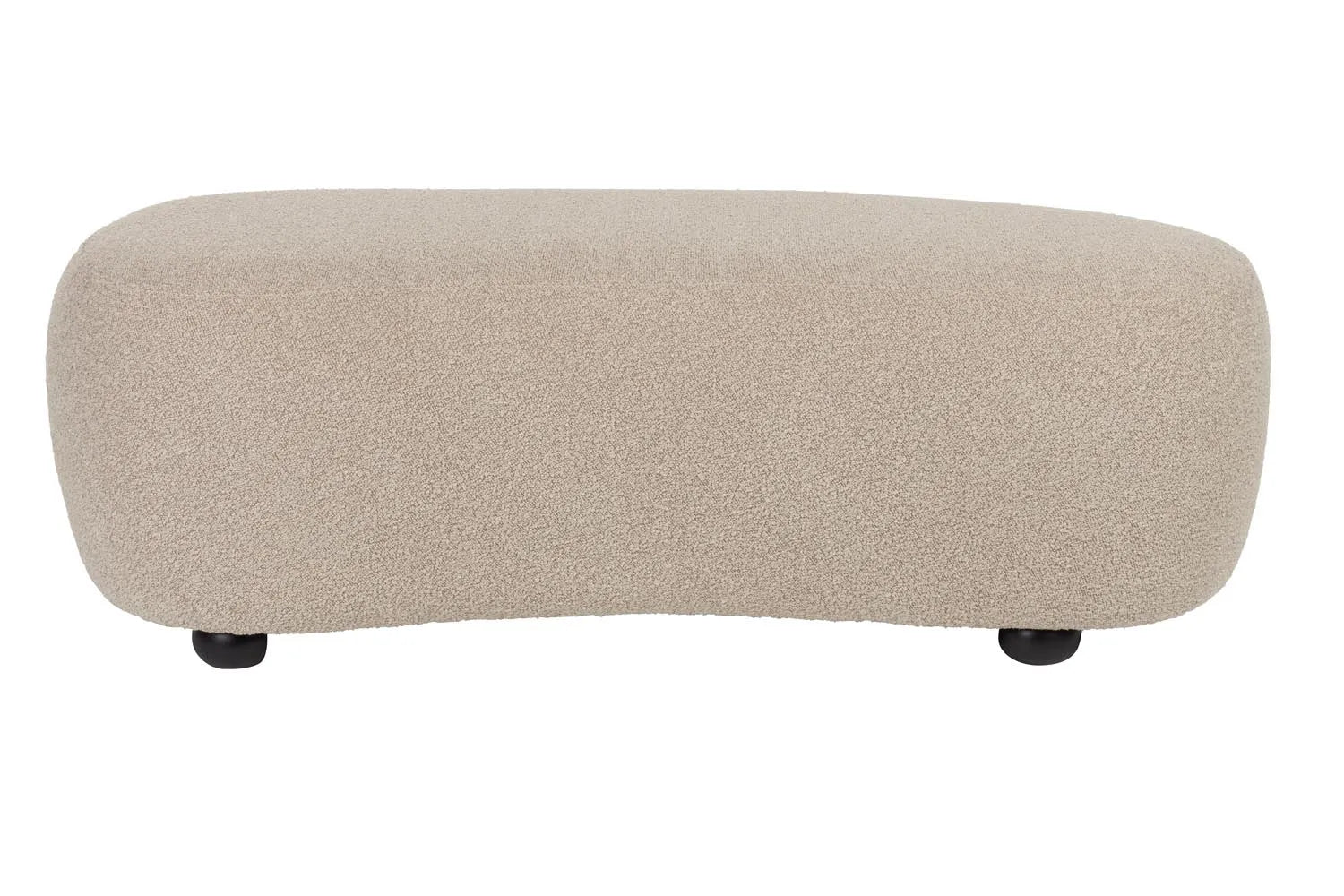 Pouf Noxx in Beige präsentiert im Onlineshop von KAQTU Design AG. Pouf ist von White Label Living