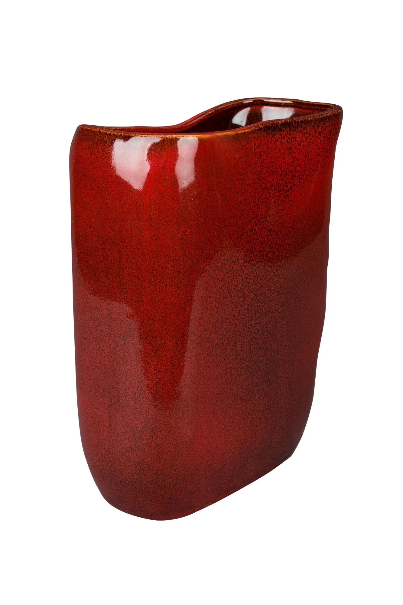 Vase Edna M  in Rot präsentiert im Onlineshop von KAQTU Design AG. Vase ist von Dutchbone