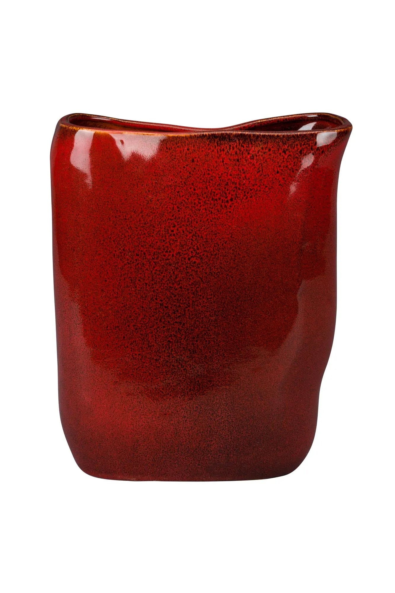 Vase Edna M  in Rot präsentiert im Onlineshop von KAQTU Design AG. Vase ist von Dutchbone