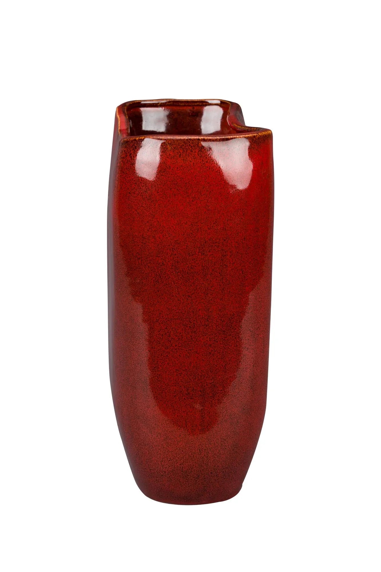 Vase Edna M  in Rot präsentiert im Onlineshop von KAQTU Design AG. Vase ist von Dutchbone