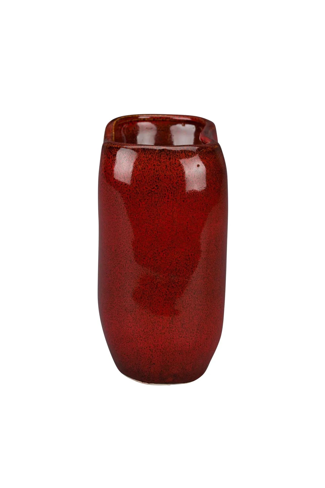 Vase Edna S  in Rot präsentiert im Onlineshop von KAQTU Design AG. Vase ist von Dutchbone