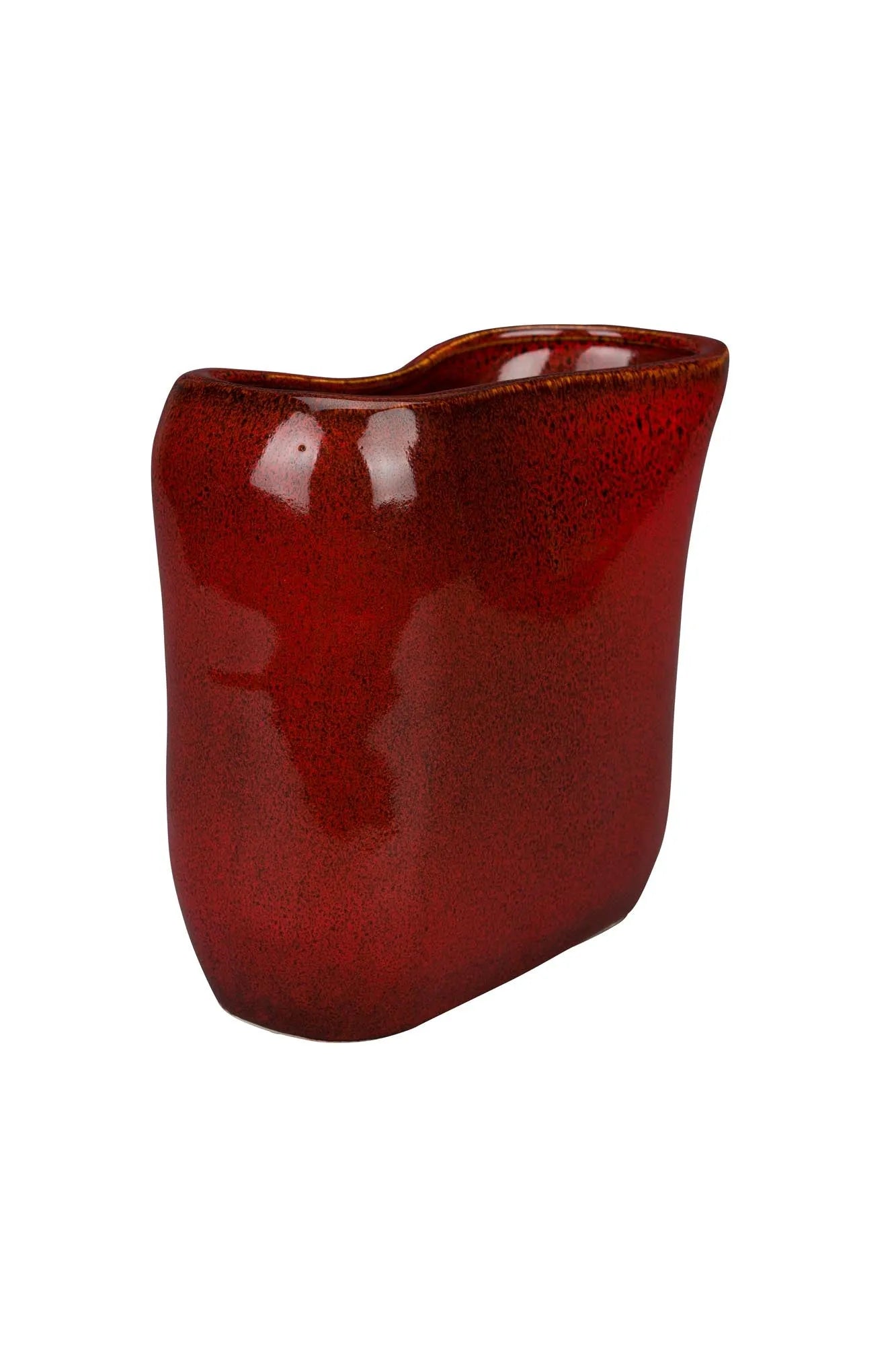 Vase Edna S  in Rot präsentiert im Onlineshop von KAQTU Design AG. Vase ist von Dutchbone