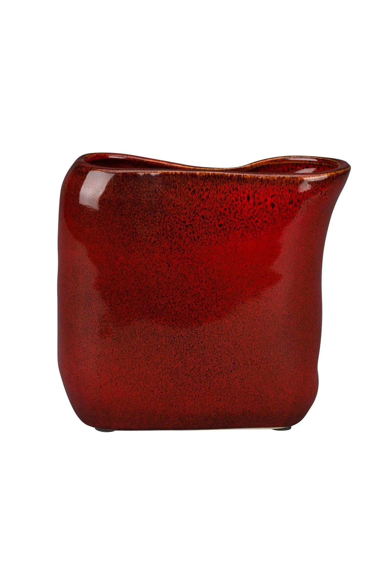 Vase Edna S  in Rot präsentiert im Onlineshop von KAQTU Design AG. Vase ist von Dutchbone