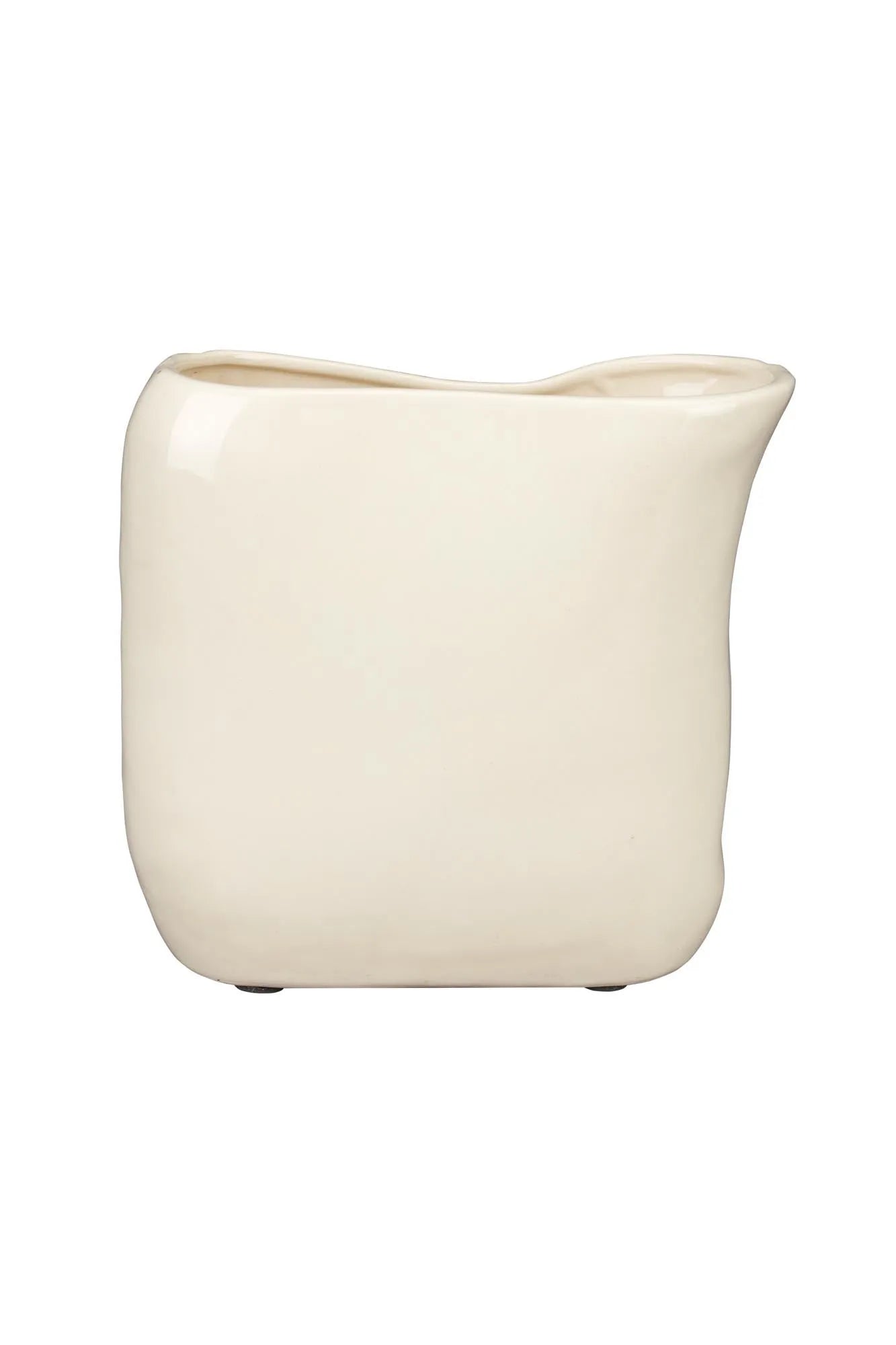 Vase Edna S  in Beige präsentiert im Onlineshop von KAQTU Design AG. Vase ist von Dutchbone