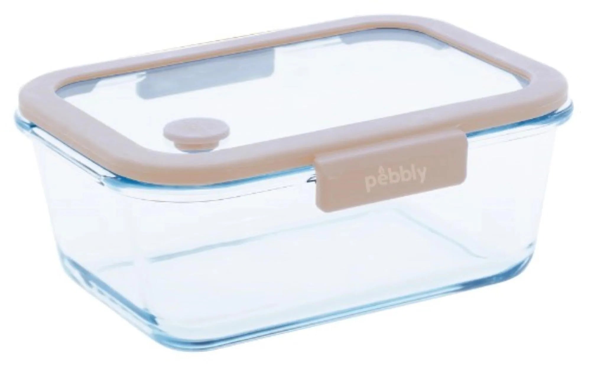 Pebbly Vakuum Vorratsdose aus Glas 22.8x18.5x9.1cm, 1.9l - KAQTU Design