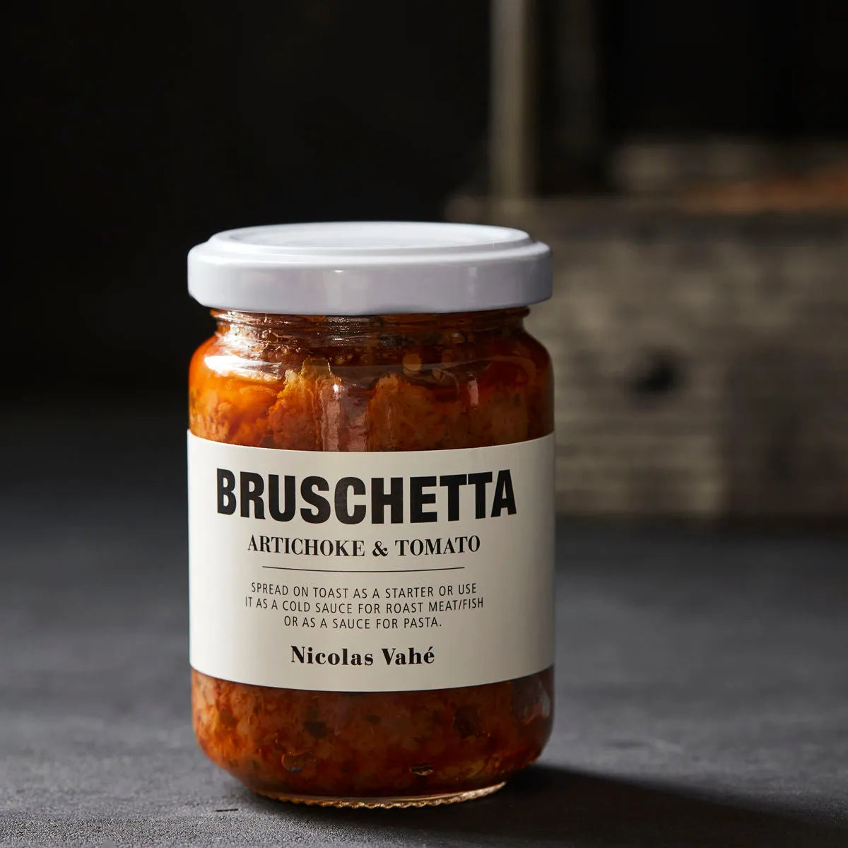 Bruschetta, Artichoke & Tomato in  präsentiert im Onlineshop von KAQTU Design AG. Lebensmittel ist von Nicolas Vahé