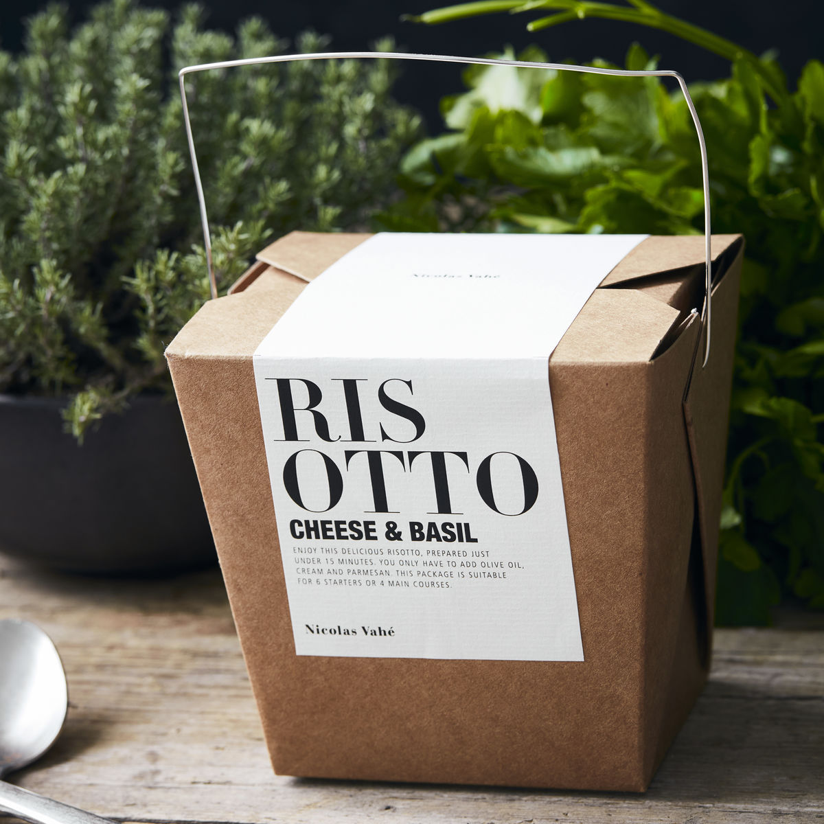 Risotto, Cheese & Basil in  präsentiert im Onlineshop von KAQTU Design AG. Lebensmittel ist von Nicolas Vahé