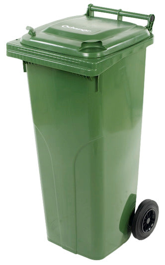 Abfallbehälter 120 l grün in  präsentiert im Onlineshop von KAQTU Design AG. Mülleimer ist von CONTENA OCHSNER