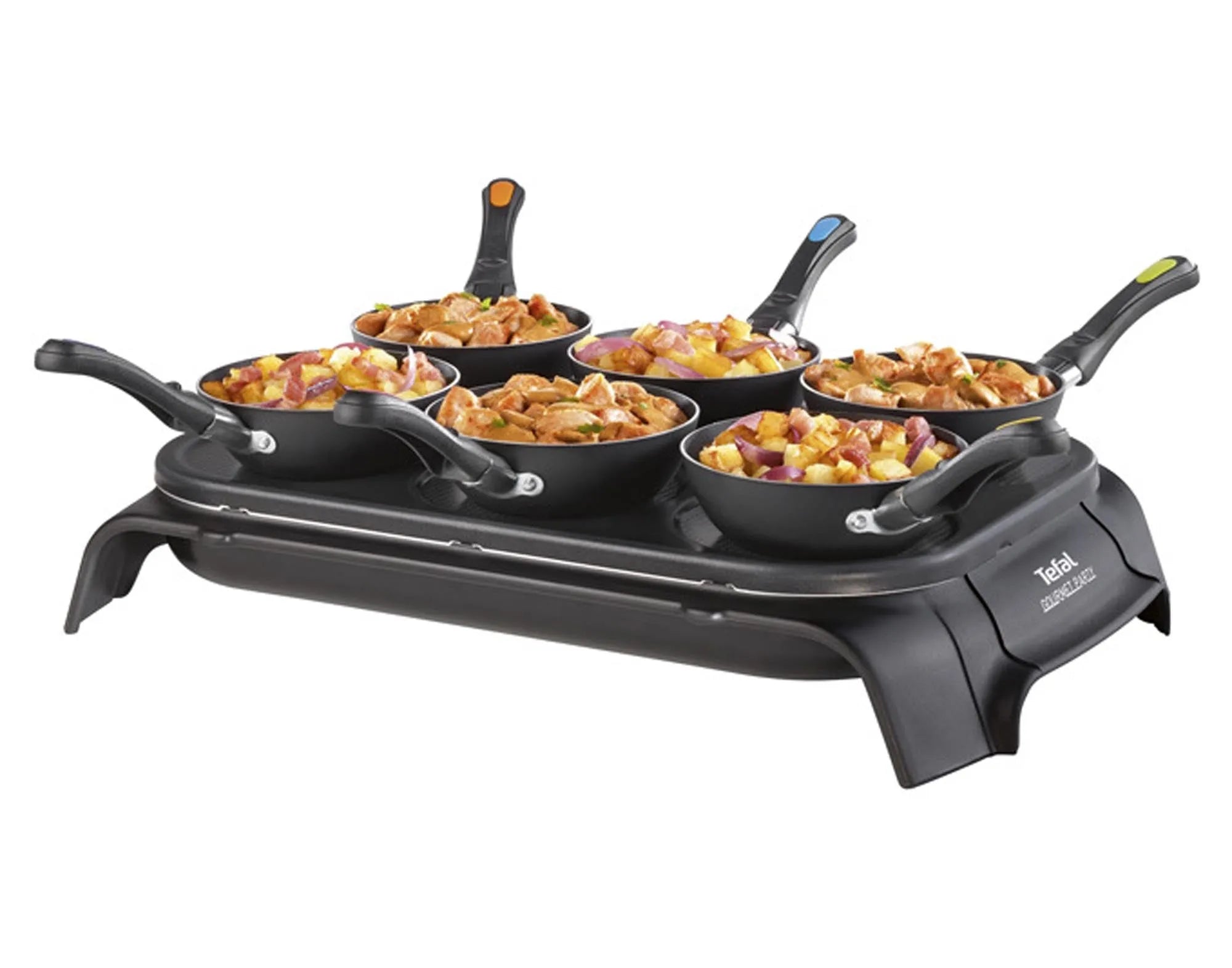 TEFAL Wok Gourmet Party: 40 cm, Antihaft, Aluminium, stilvolles Design, ergonomische Griffe, ideal für gesellige Kochabende.