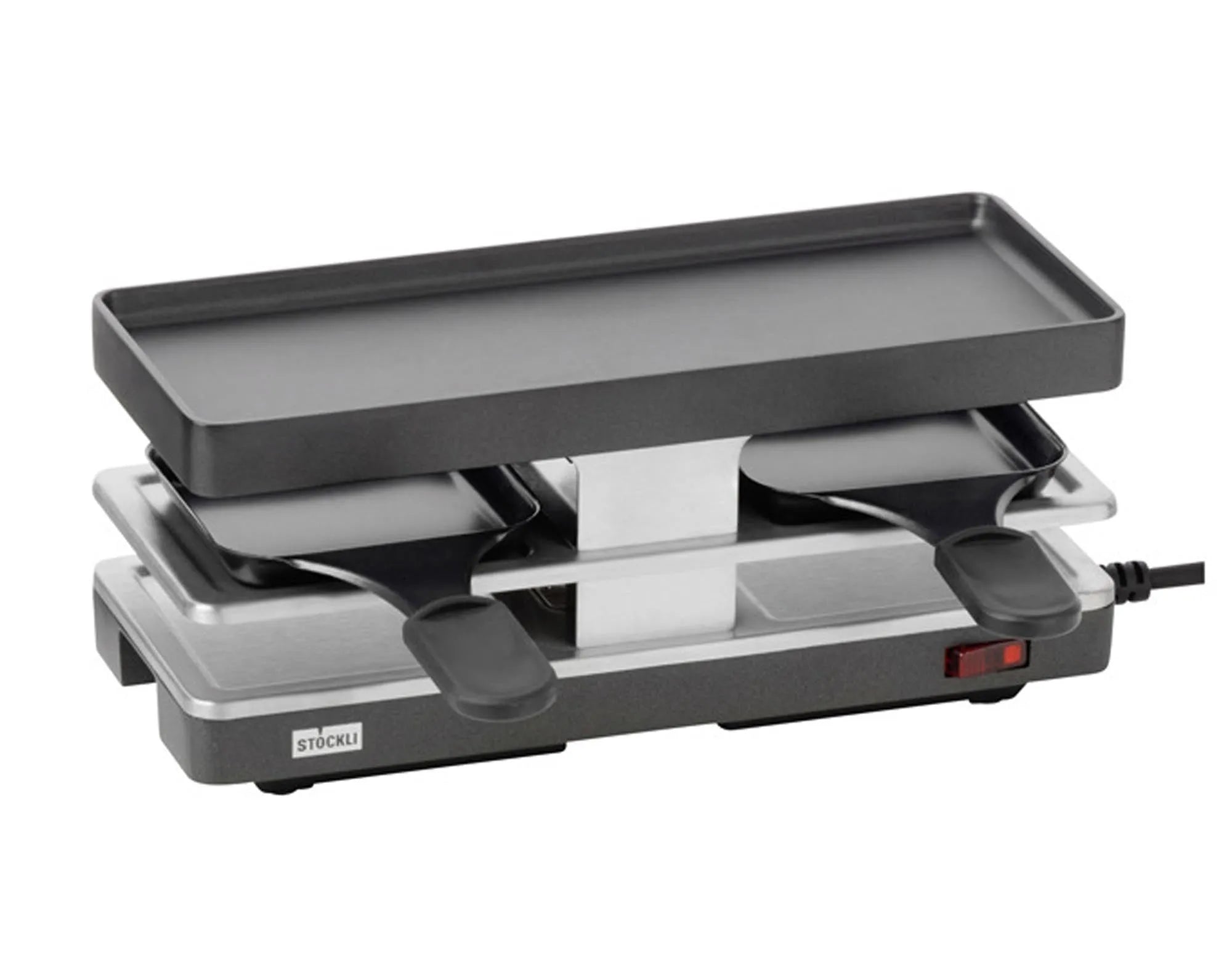 Raclettegrill Twinboard Basis in Anthrazit präsentiert im Onlineshop von KAQTU Design AG. Fondue/Raclette ist von STÖCKLI