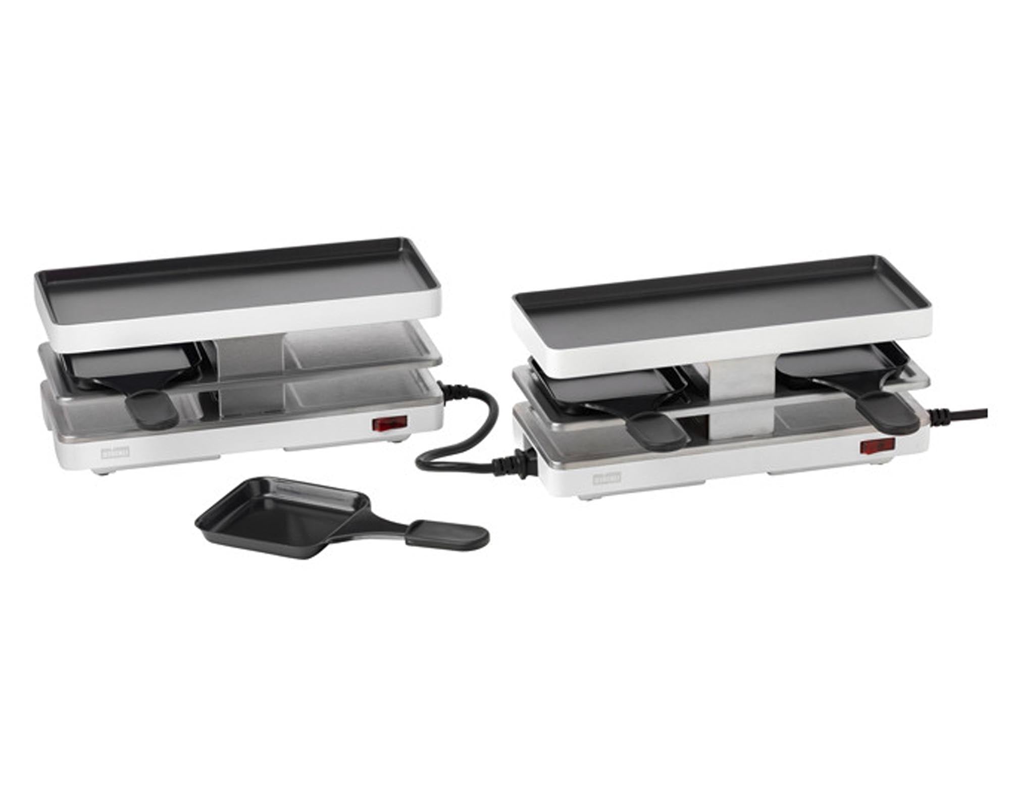 Raclettegrill Twinboard Set in Anthrazit präsentiert im Onlineshop von KAQTU Design AG. Fondue/Raclette ist von STÖCKLI