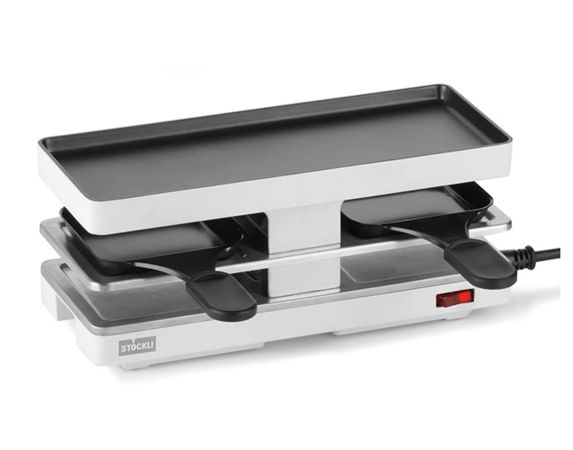 Raclettegrill Twinboard Basis in Anthrazit präsentiert im Onlineshop von KAQTU Design AG. Fondue/Raclette ist von STÖCKLI