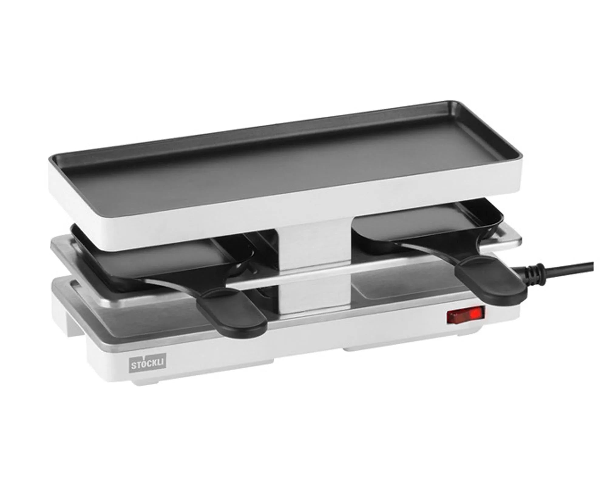 Raclettegrill Twinboard Zusatzgerät in Anthrazit präsentiert im Onlineshop von KAQTU Design AG. Fondue/Raclette ist von STÖCKLI