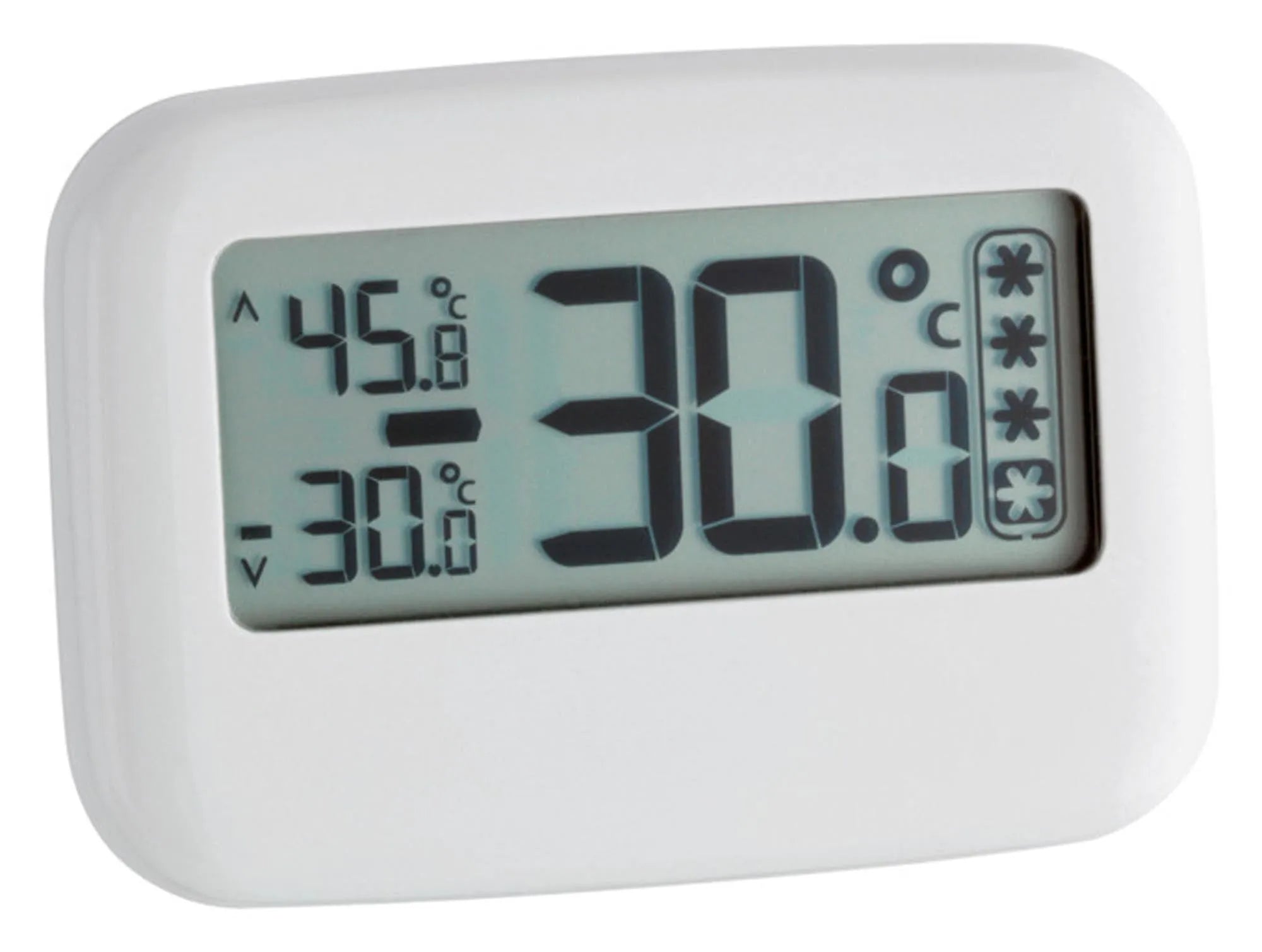 Digitales TFA Thermometer für exakte Kühltemperaturkontrolle.