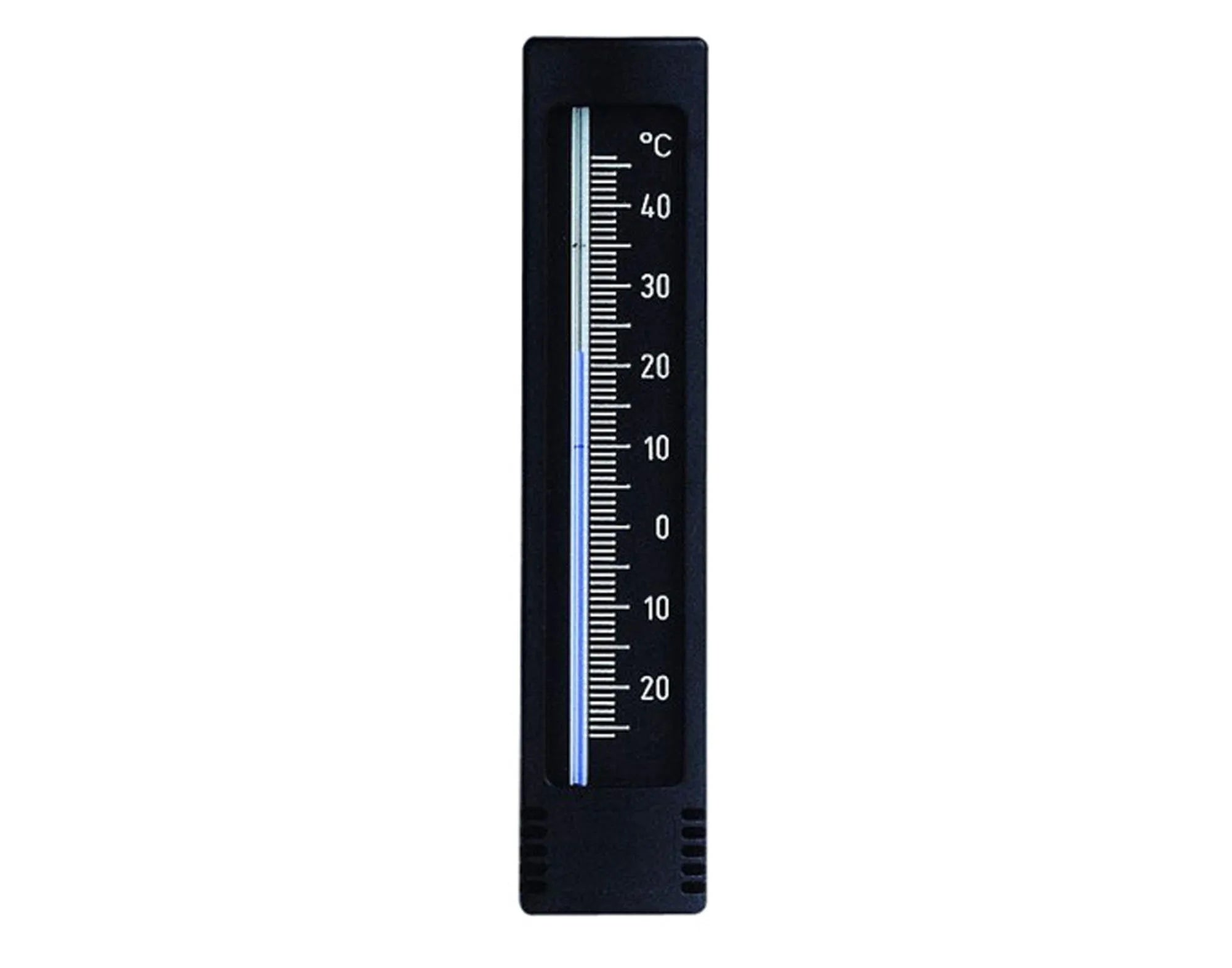 Praktisches 14,5 cm Innen-Aussenthermometer von TFA aus wetterfestem Kunststoff, leicht ablesbar, ideal für Haus und Garten.