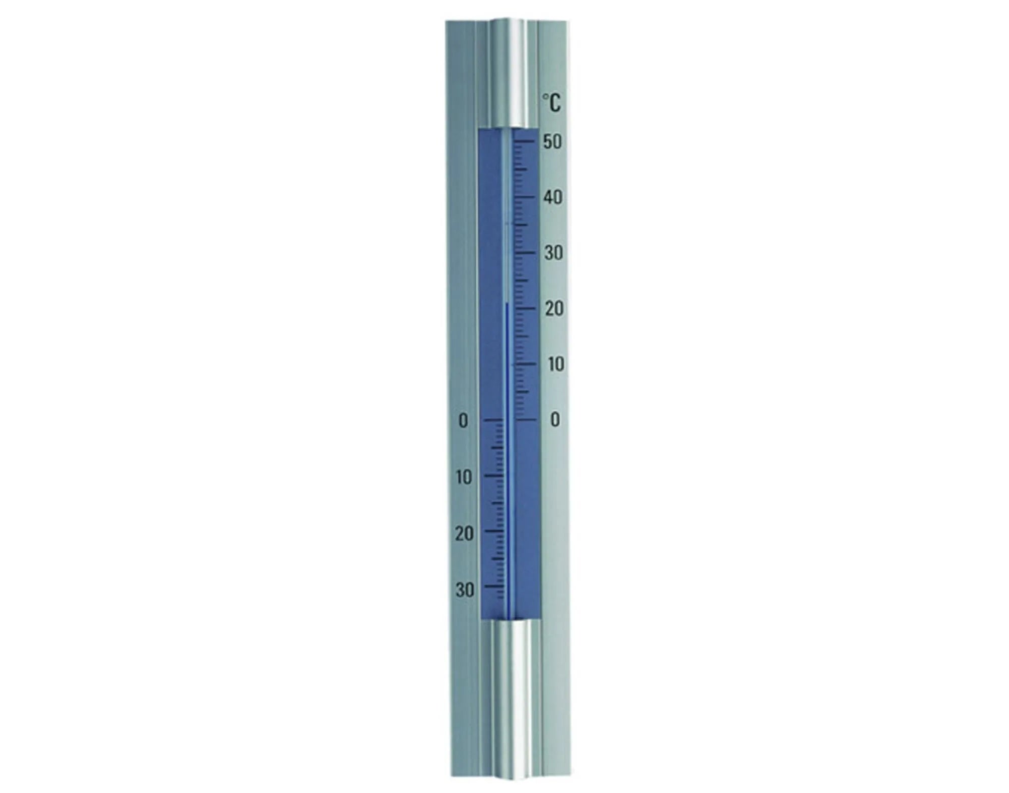 Stilvolles 30 cm Innen-Aussenthermometer von TFA, wetterbeständig, präzise, dekorativ, für Innen- und Aussenbereich.