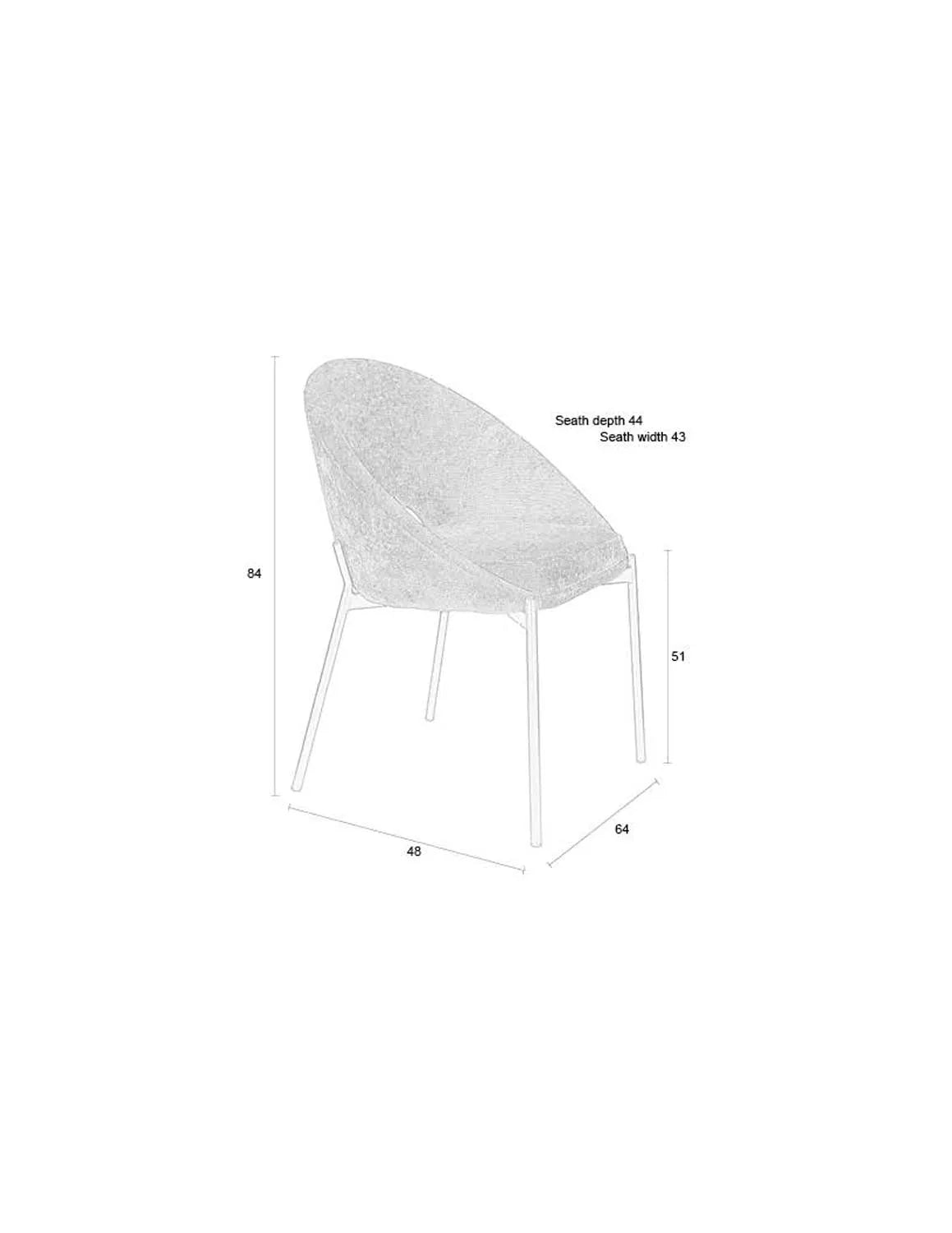 Dando Stuhl: Modernes Design trifft auf bequeme Sitzqualität.