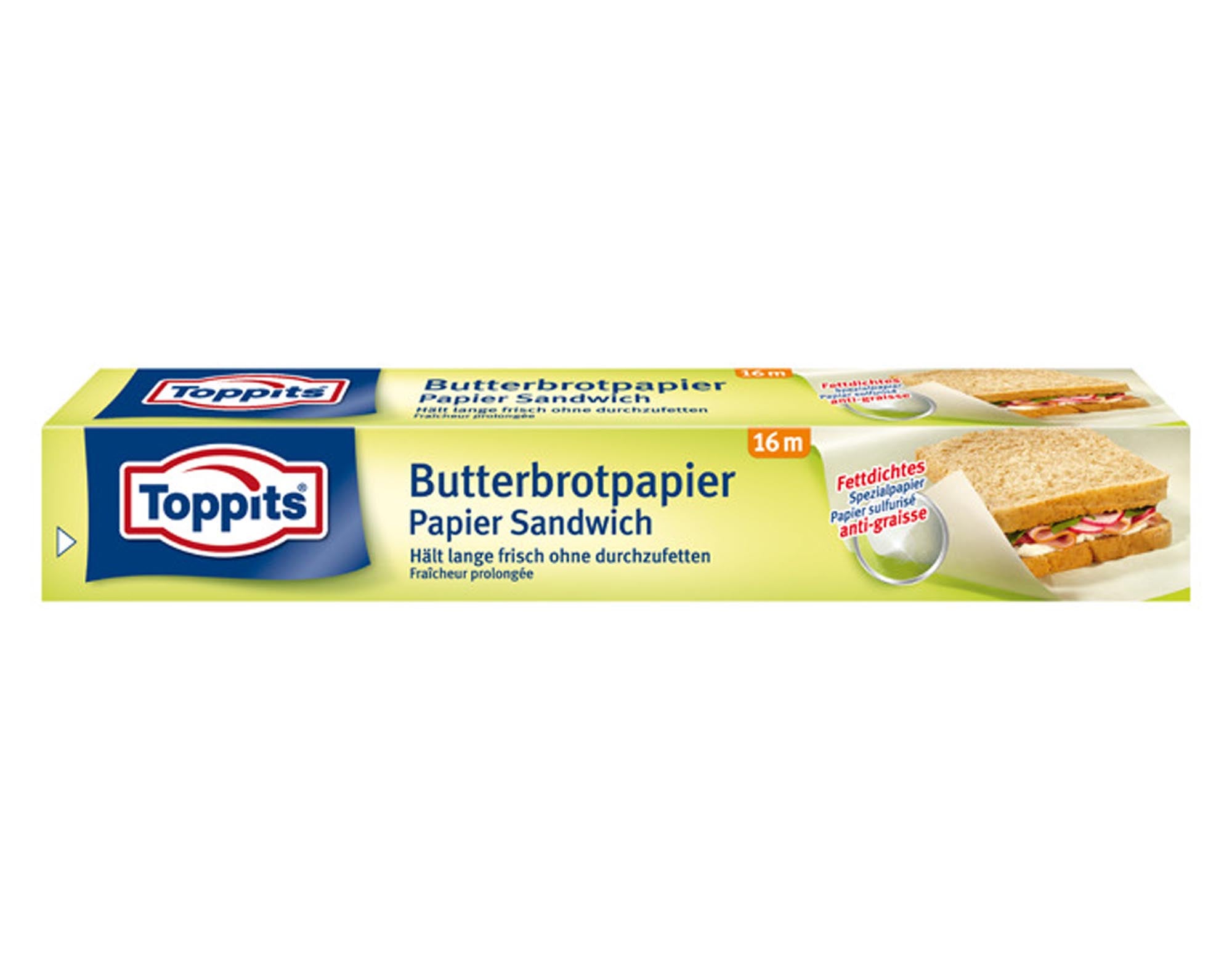 Butterbrotpapier 16 m in  präsentiert im Onlineshop von KAQTU Design AG. Küchenhelfer ist von TOPPITS