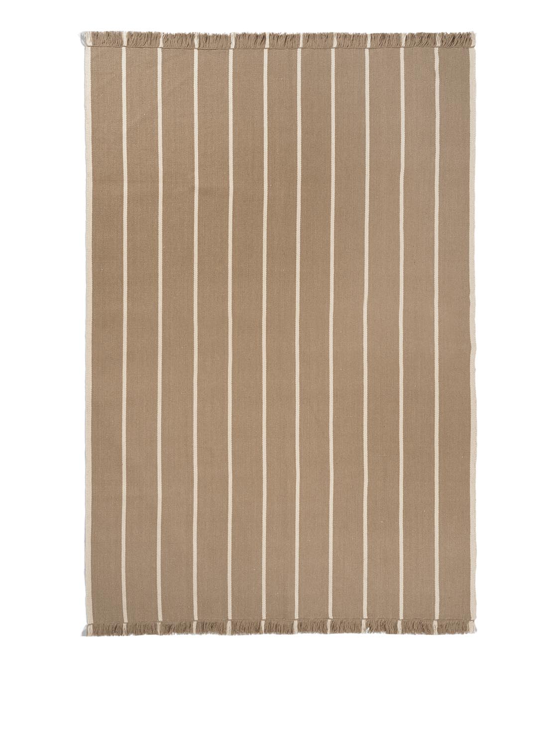 Calm Kelim Teppich 200 x 300  in  Dark Sand/Offwhite präsentiert im Onlineshop von KAQTU Design AG. Teppich ist von Ferm Living