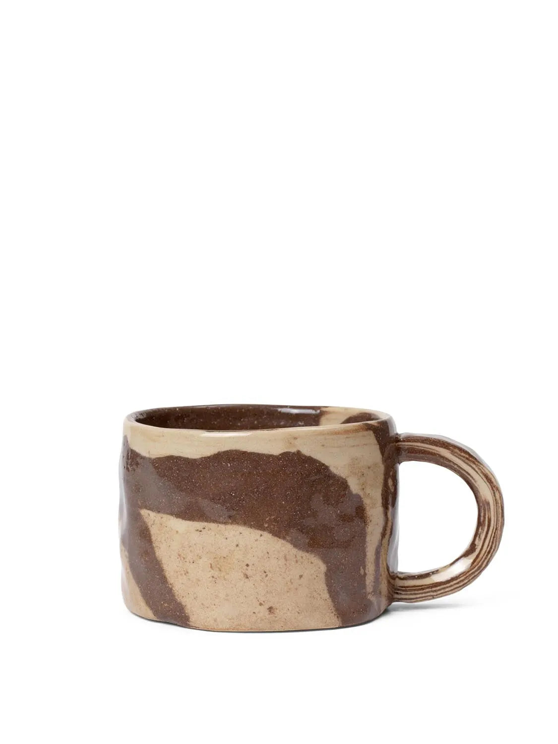 Ryu Mug Low  in  Sand/Brown präsentiert im Onlineshop von KAQTU Design AG. Tasse ist von Ferm Living