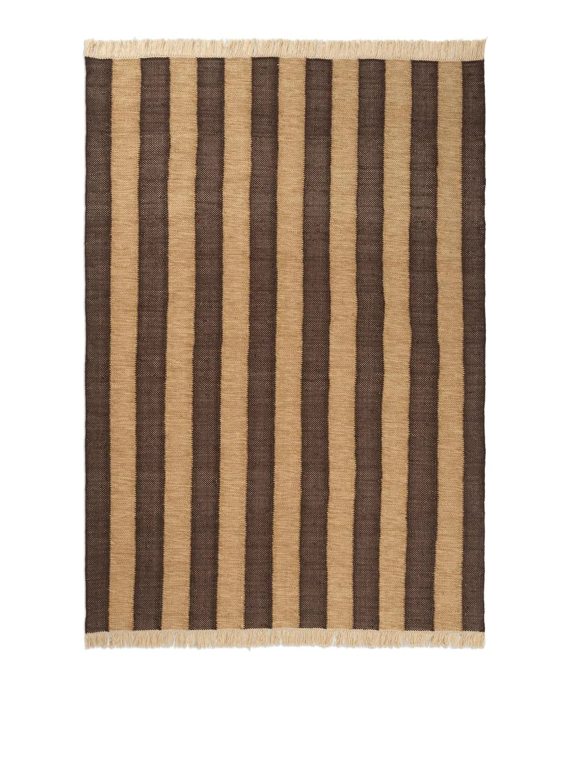 Ives Teppich 140 x 200  in  Tan/Chocolate präsentiert im Onlineshop von KAQTU Design AG. Teppich ist von Ferm Living