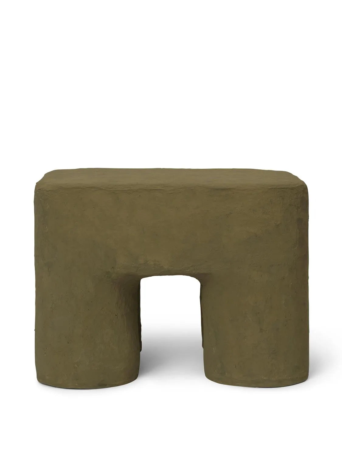 Podo Stool  in  Khaki präsentiert im Onlineshop von KAQTU Design AG. Hocker ist von Ferm Living